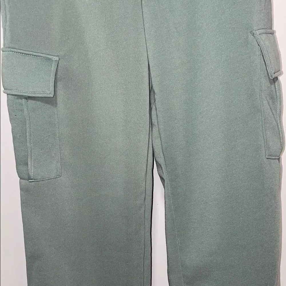 Green Cargo Track Pants - Picture 3 of 10